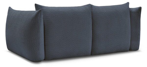 Ciemnoniebieska sofa z materiału bouclé 234 cm Azra – Bobochic Paris