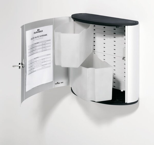 Aluminiowa apteczka ścienna, 30x28x12 cm, bez zawartości