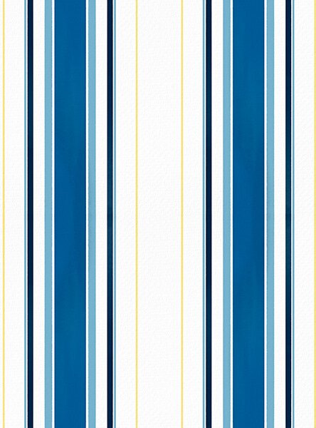 Tapety Szerokie niebieskie paski z cienkimi żółtymi liniami, Tapety Geometryczne, Tapety w paski, a00522 : Uwalls.pl