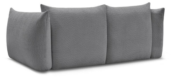 Szara sofa z materiału bouclé 234 cm Azra – Bobochic Paris
