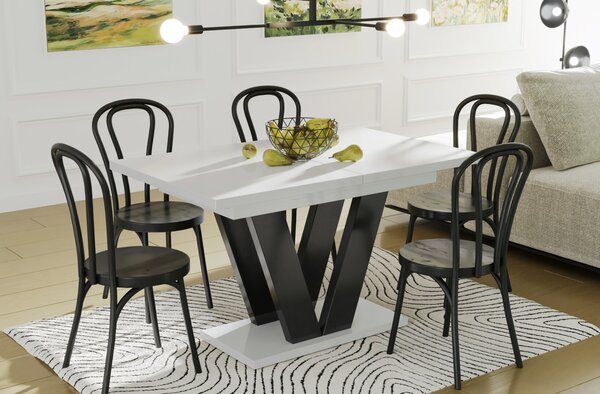 Stół rozkładany LARA 130(210)x80 biały połysk
