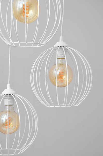 Lampa wisząca na kole MERCURE W-KD 1388/3 WT