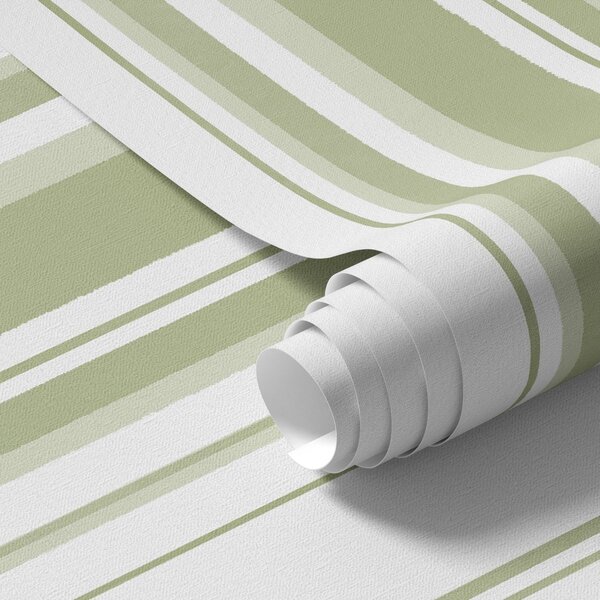 Tapety Zielone pionowe paski o różnej szerokości, Tapety Geometryczne, Tapety w paski, a00565 : Uwalls.pl