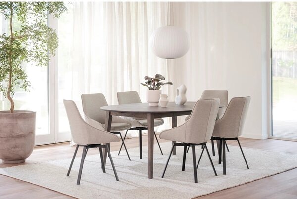 Okrągły rozkładany stół z litego drewna dębowego ø 120 cm Filippa – Rowico