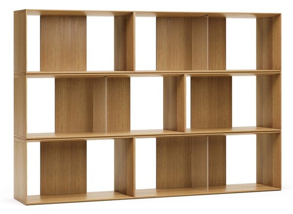 Modułowy system półek w dekorze dębu 6 szt. 168x114 cm Litto – Kave Home