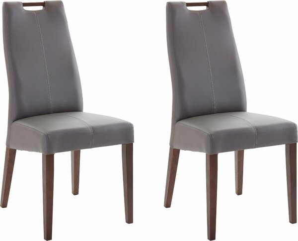 Szlachetne krzesła z syntetycznej skóry - 2 sztuki