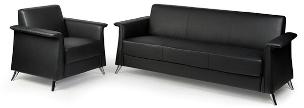 Sofa FOREST, 3-miejscowa, czarny
