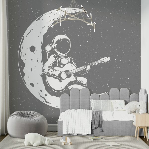 Fototapety Kosmonauta, księżyc, gitara, Fototapety Kosmos, w04514 : Uwalls.pl