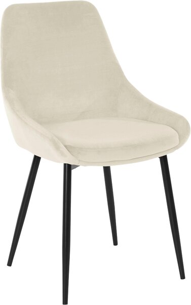Tapicerowane, beżowe krzesło o wyrafinowanym designie - 1 sztuka