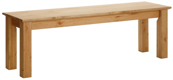Zgrabna ławka z litej sosny, 120 cm