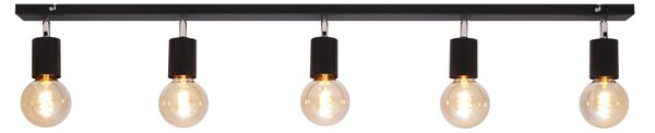 Lampa metalowa na listwie TUNE R-L 1926/5 BK