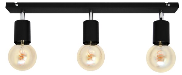 Lampa metalowa na listwie TUNE R-L 1926/3 BK