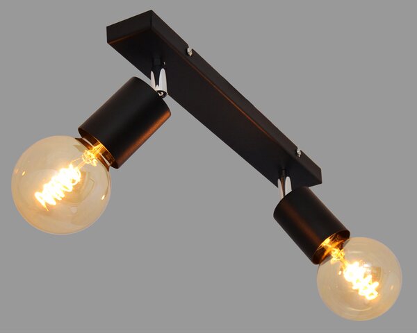 Lampa metalowa na listwie TUNE R-L 1926/2 BK
