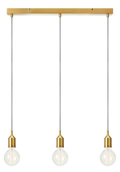 Lampa wisząca w kolorze złota z trzema kloszami Markslöjd Bronx