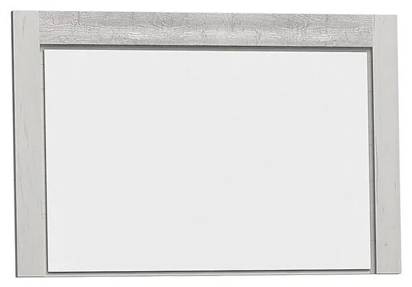 Lustro ścienne w ramie kraft biały Z9-G07