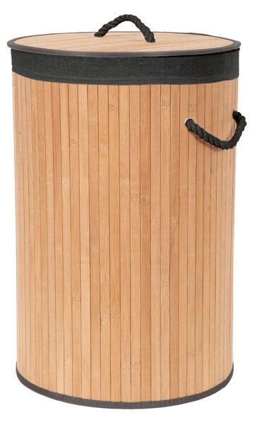 Bambusowy kosz na pranie w naturalnym kolorze 70 l Bamboo – Compactor