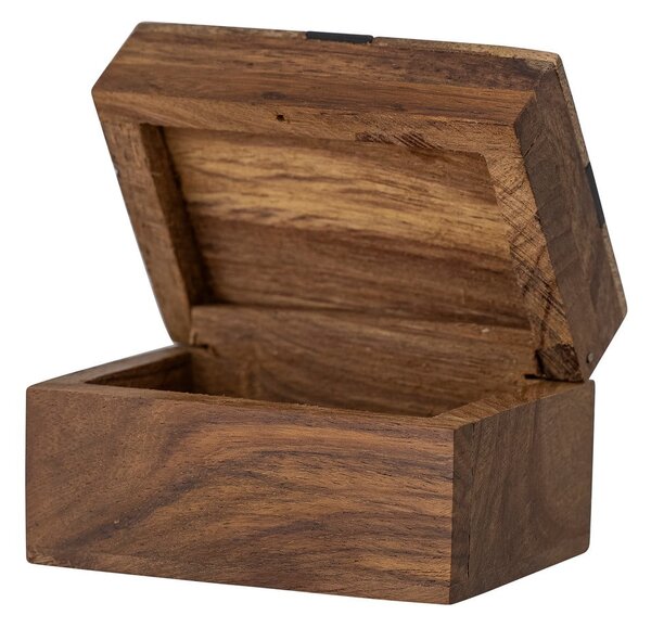 Brązowy drewniany pojemnik dekoracyjny 6,5x4,5x4 cm Cemile – Bloomingville