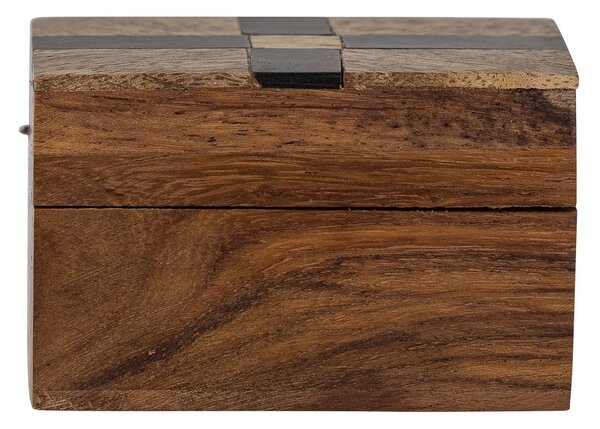 Brązowy drewniany pojemnik dekoracyjny 6,5x4,5x4 cm Cemile – Bloomingville