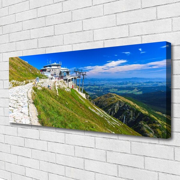 Zdjęcie na płótnie Kręta Górska Ścieżka