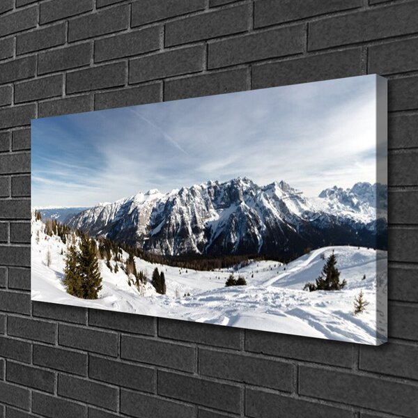Obraz canvas na ścianę Monumentalne Pasmo Górskie