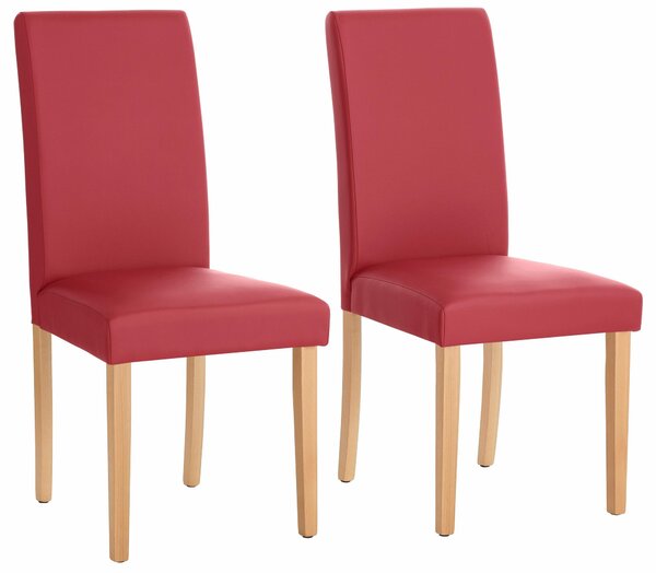 Krzesła we współczesnym stylu, czerwone - 4 sztuki