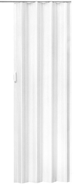 Tectake 400957 drzwi harmonijkowe przesuwne pcv - biały