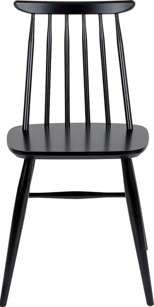 Czarne krzesła z brzozy Woodman, styl skandynawski