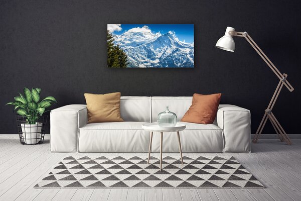 Obraz canvas na ścianę Górski Pejzaż z Drzewami