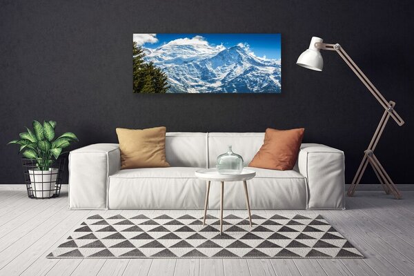 Obraz canvas na ścianę Górski Pejzaż z Drzewami