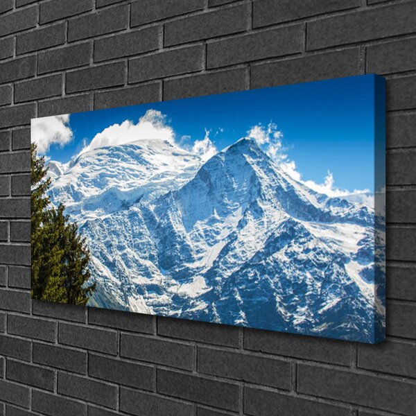 Obraz canvas na ścianę Górski Pejzaż z Drzewami