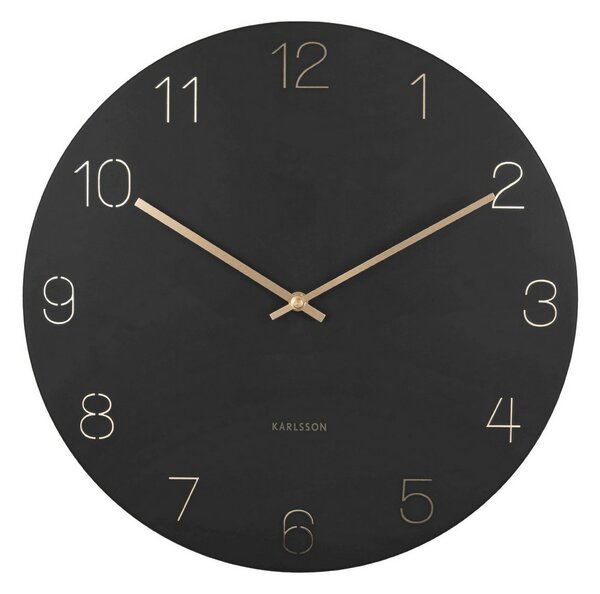 Karlsson 5762BK stylowy zegar ścienny, śr. 40 cm