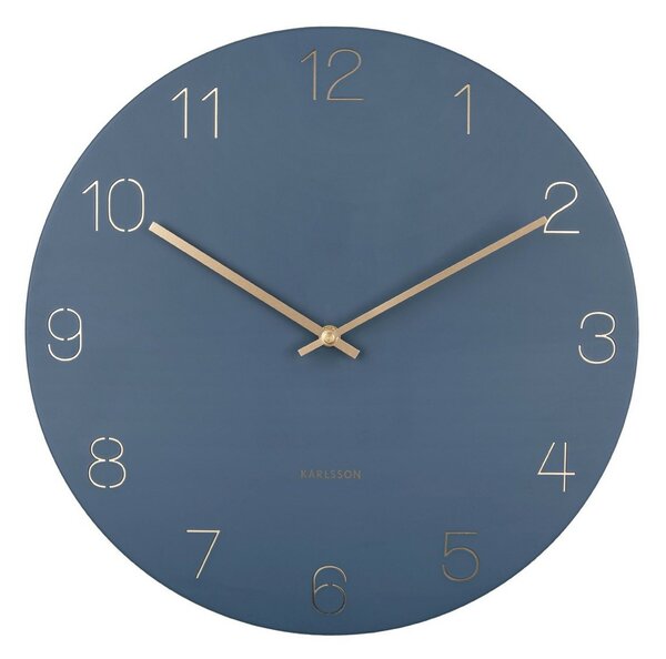 Karlsson 5762BL stylowy zegar ścienny, śr. 40 cm