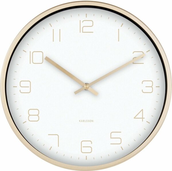 Karlsson 5720WH stylowy zegar ścienny, śr. 30 cm