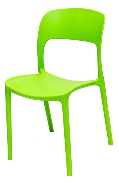 Krzesło z tworzywa sztucznego UFO zielone