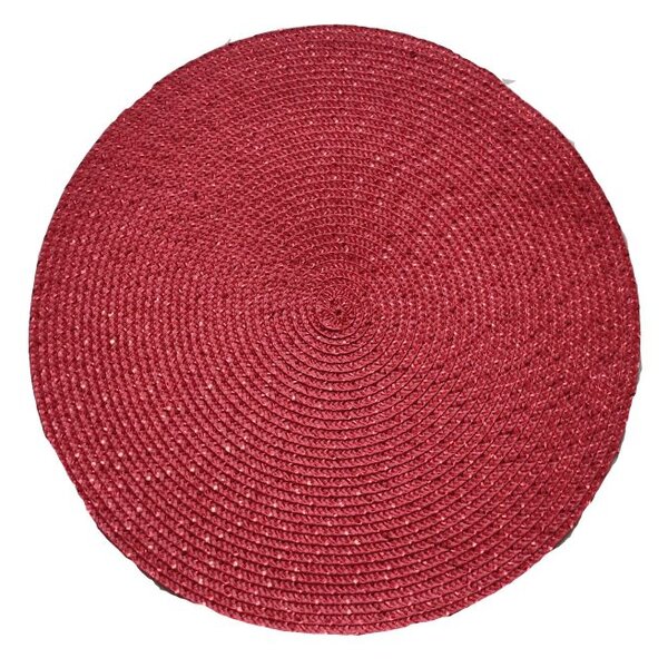 Nakrycie na stół okrągłe 38 cm - czerwone
