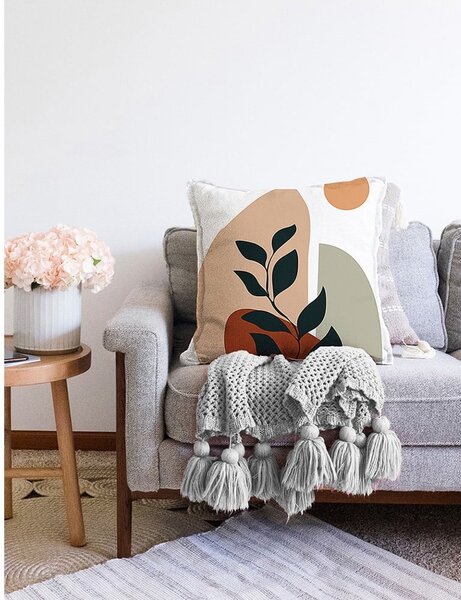 Poszewka na poduszkę z domieszką bawełny Minimalist Cushion Covers Twiggy, 55x55 cm