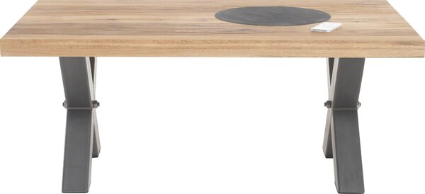Drewniany stolik, olejowany dziki dąb 120 cm