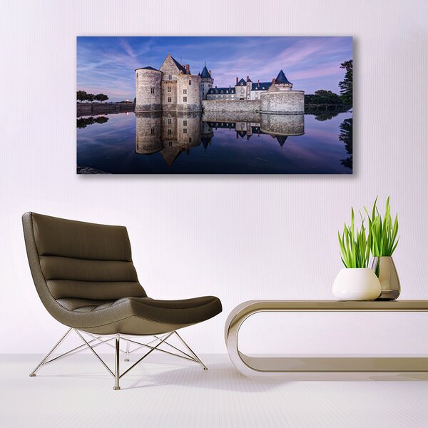 Obraz canvas na ścianę Zamek nad Brzegiem Jeziora