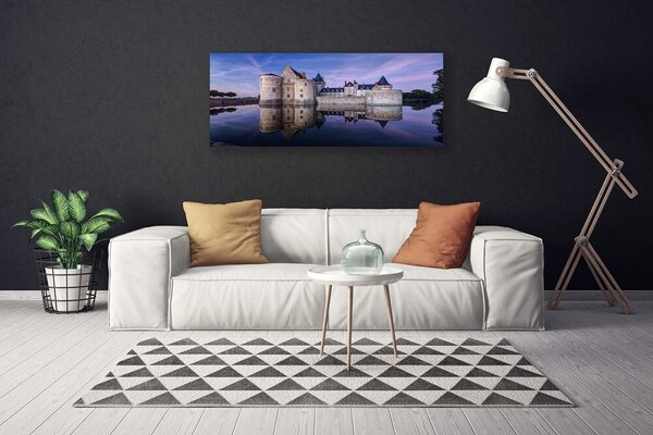Obraz canvas na ścianę Zamek nad Brzegiem Jeziora
