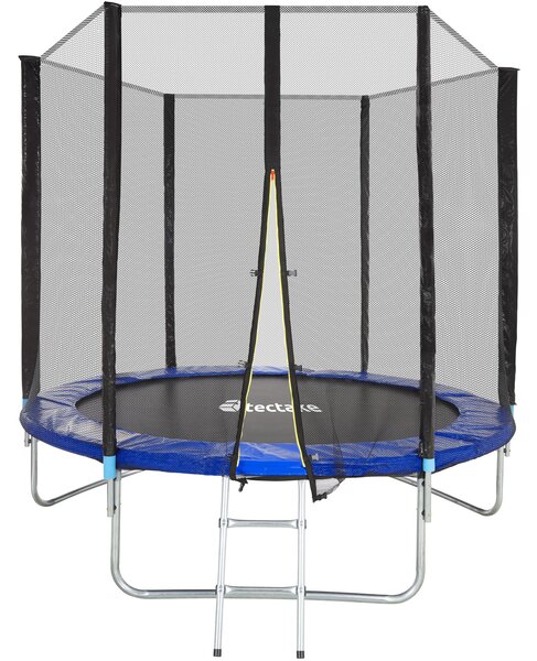 Tectake 403517 trampolina ogrodowa z siatką i drabinką - 244 cm