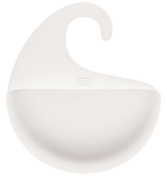 Kozioł łazienkowy pojemnik wiszący Surf XL biały, 8,1 x 27 x 31,5 cm