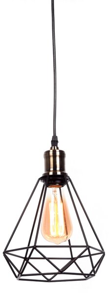 LAMPA WISZĄCA INDUSTRIALNA LOFT CZARNA COBI