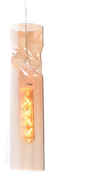 NOWOCZESNA LAMPA WISZĄCA SZKLANA BURSZTYNOWA VARIUS