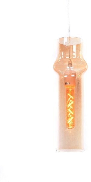NOWOCZESNA LAMPA WISZĄCA SZKLANA BURSZTYNOWA VARIUS