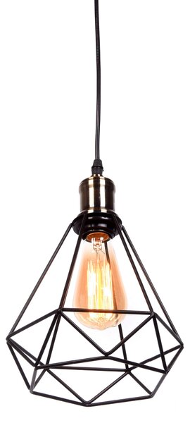 LAMPA WISZĄCA INDUSTRIALNA LOFT CZARNA COBI