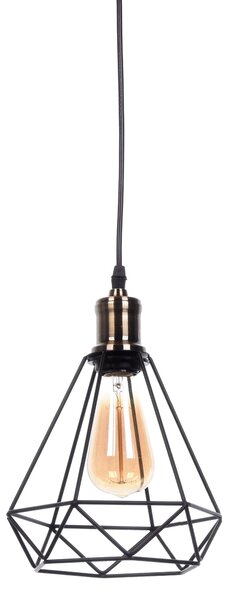 LAMPA WISZĄCA INDUSTRIALNA LOFT CZARNA COBI