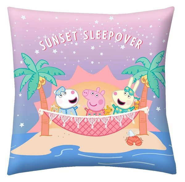 Poduszka Peppa Pig Sunset Sleep Over, 40 x 40 cm