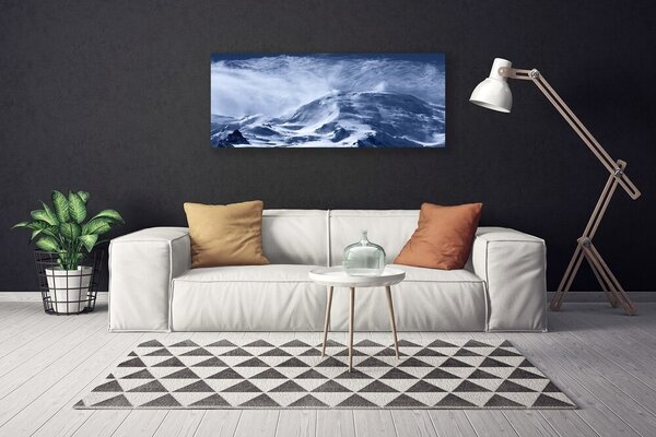 Obraz canvas na ścianę Zamglone Szczyty Alp