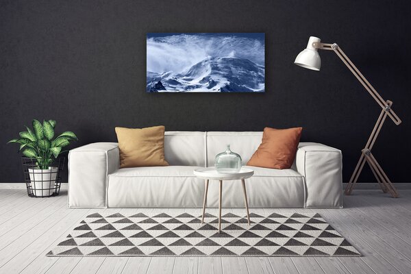 Obraz canvas na ścianę Zamglone Szczyty Alp