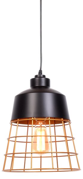 LAMPA WISZĄCA INDUSTRIALNA LOFT CZARNA BAGSY